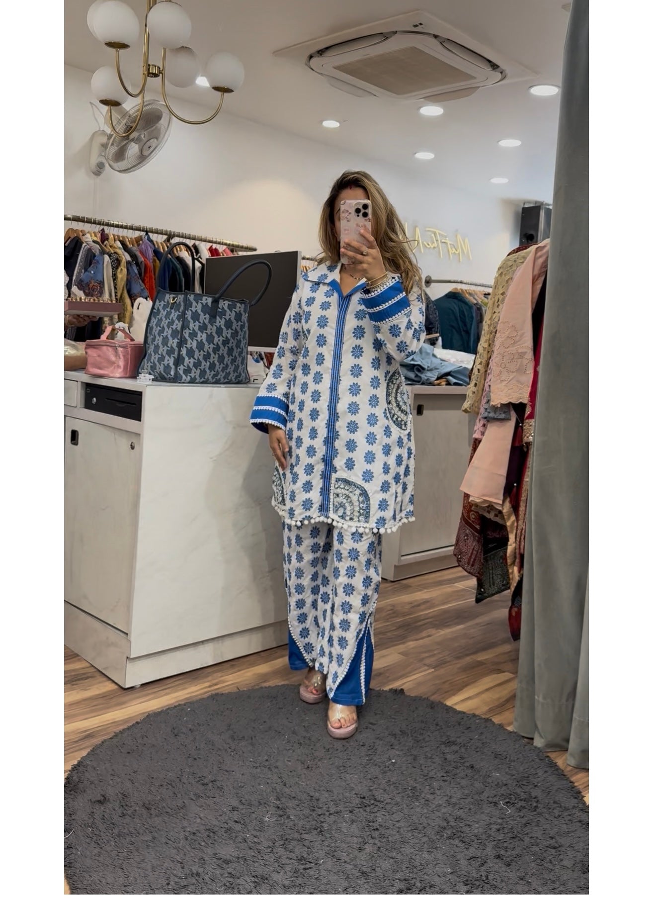 “Kisha” - Pure Cotton embroidered Two Piece set