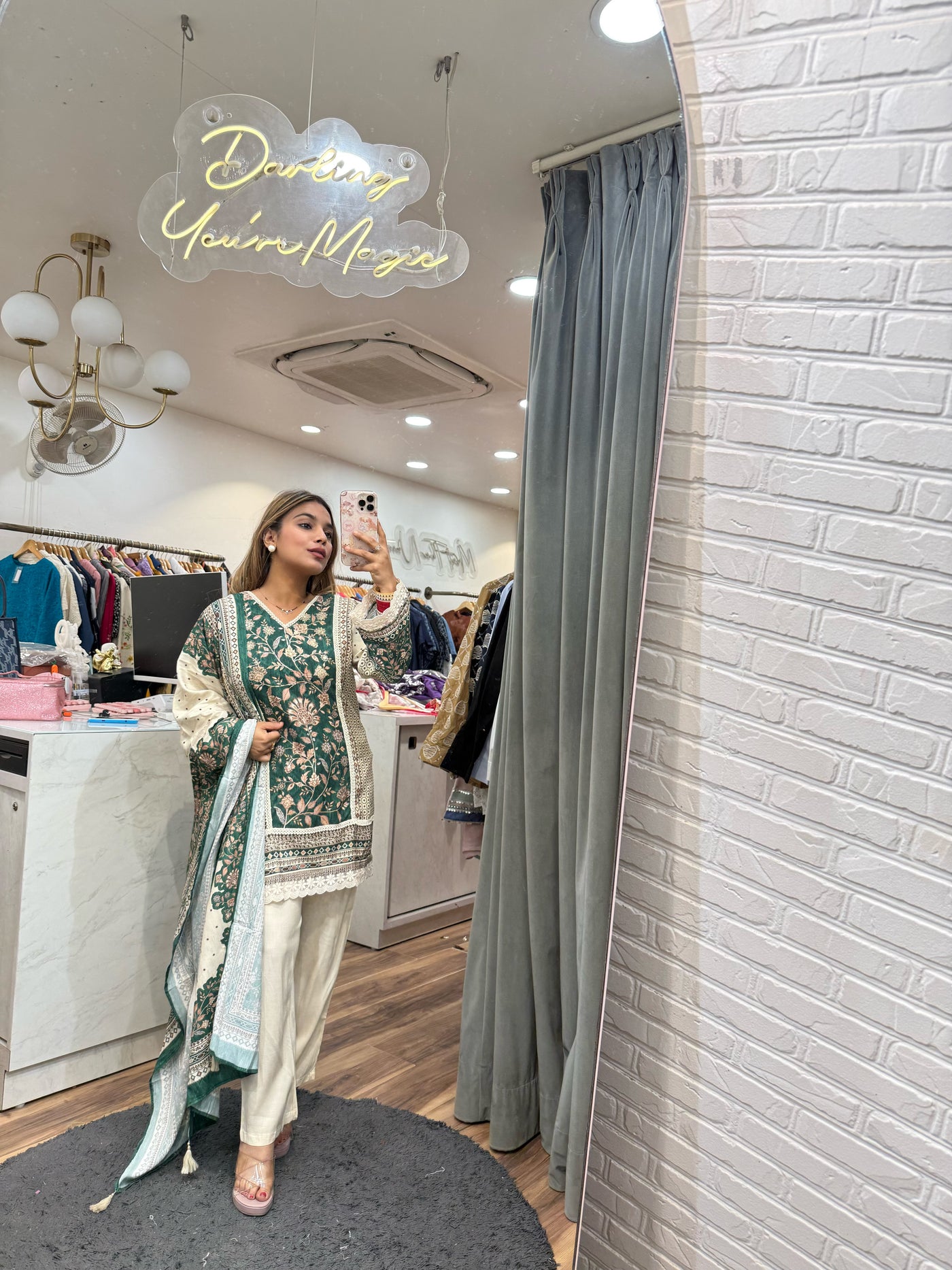 “Farisha” - Muslin Three Piece set