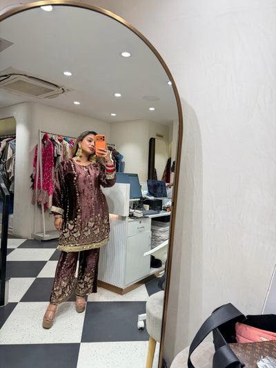 “Shubila” - Velvet Two Piece set