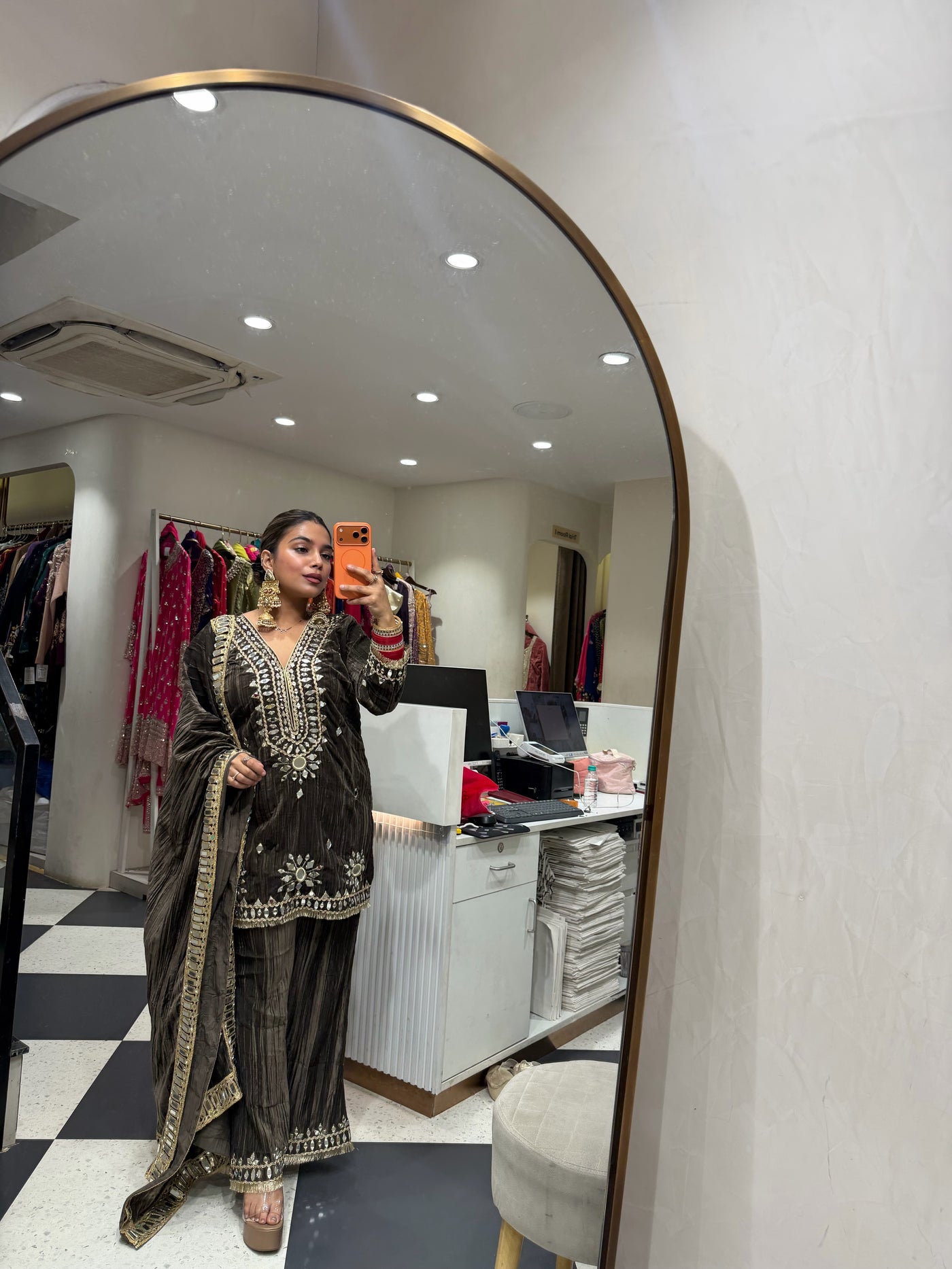 “Shamira” - Velvet Three Piece set