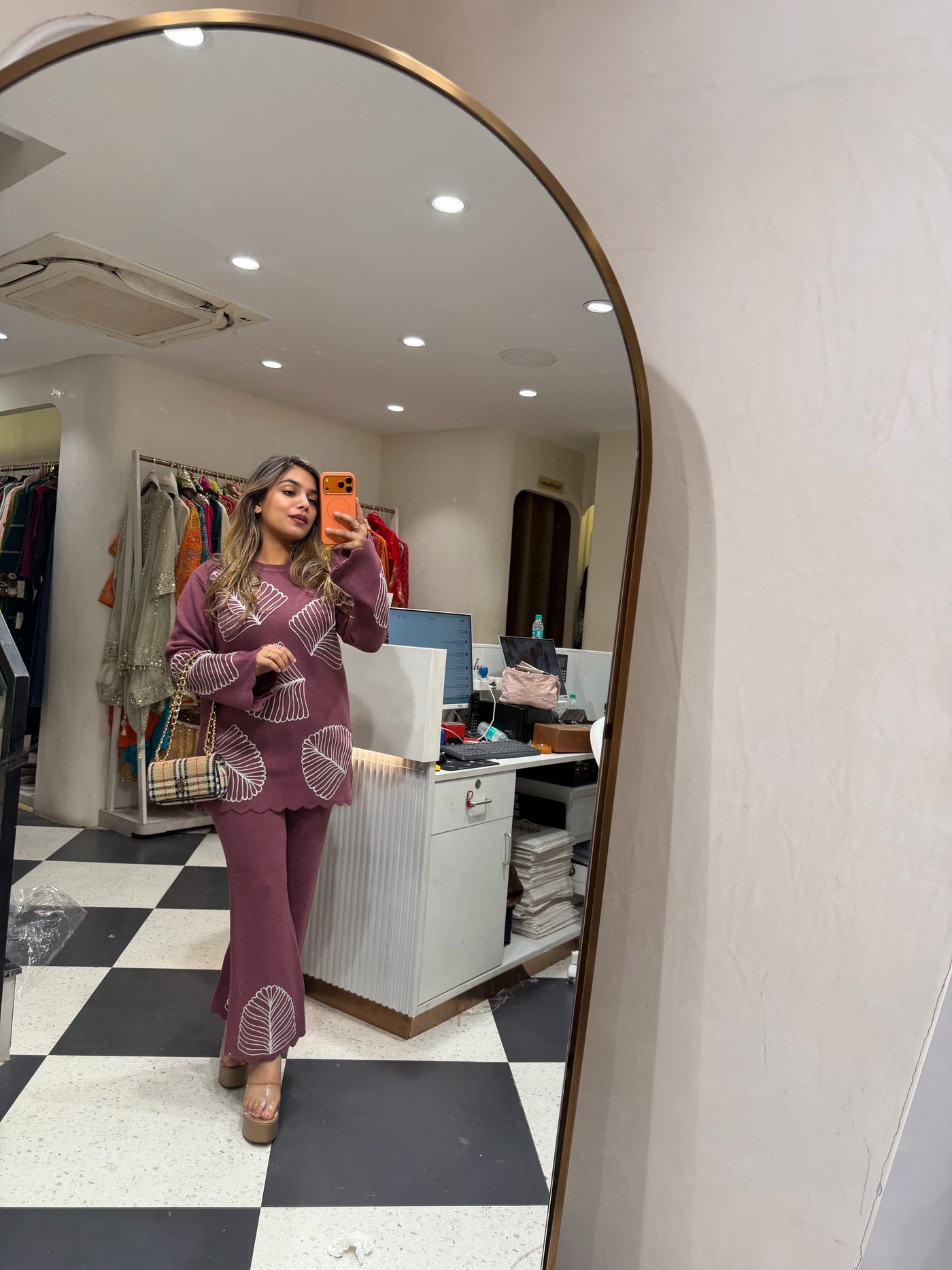 “Leaf ” - Woollen Two  Piece set