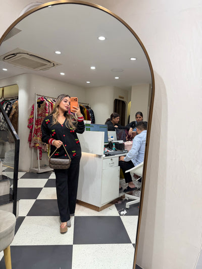 “Cherry ” - Woollen Two Piece set