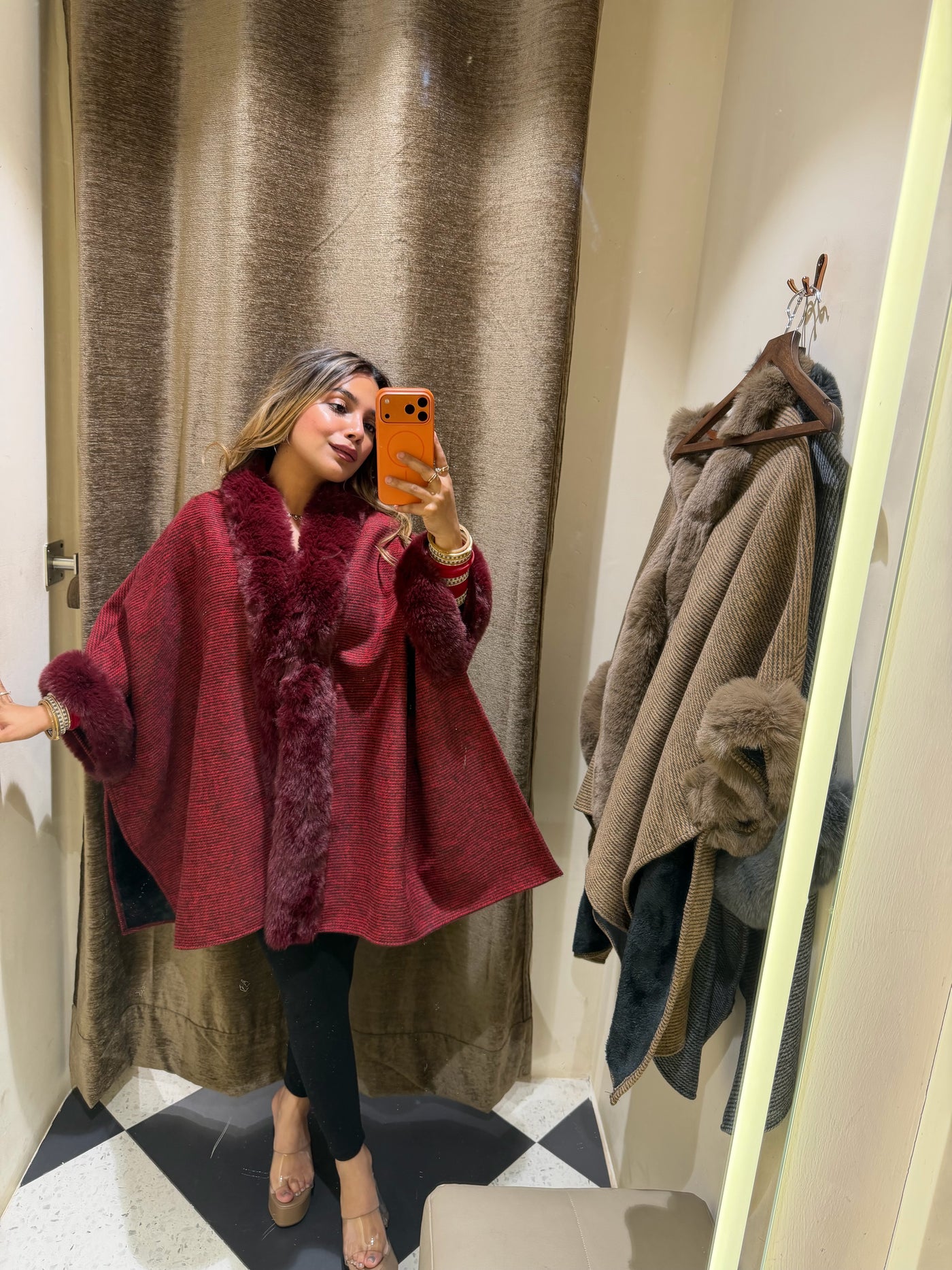 “Shyma” - Woollen Fur Cape