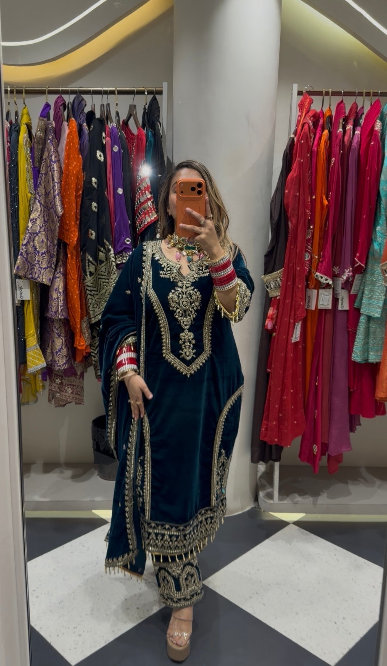 “Sabah” - Velvet Three Piece set