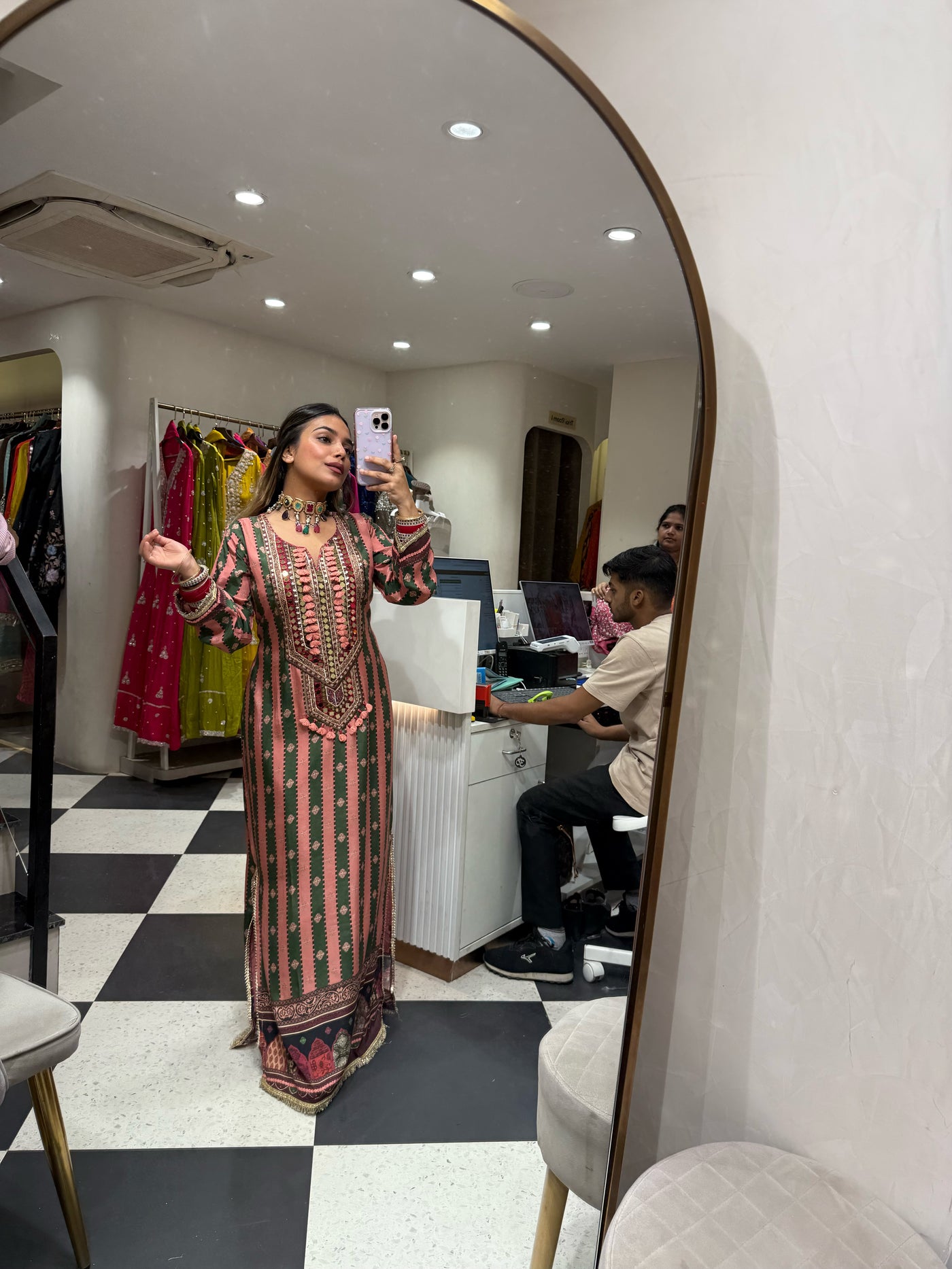 “Bianca” - Crepe Long Dress