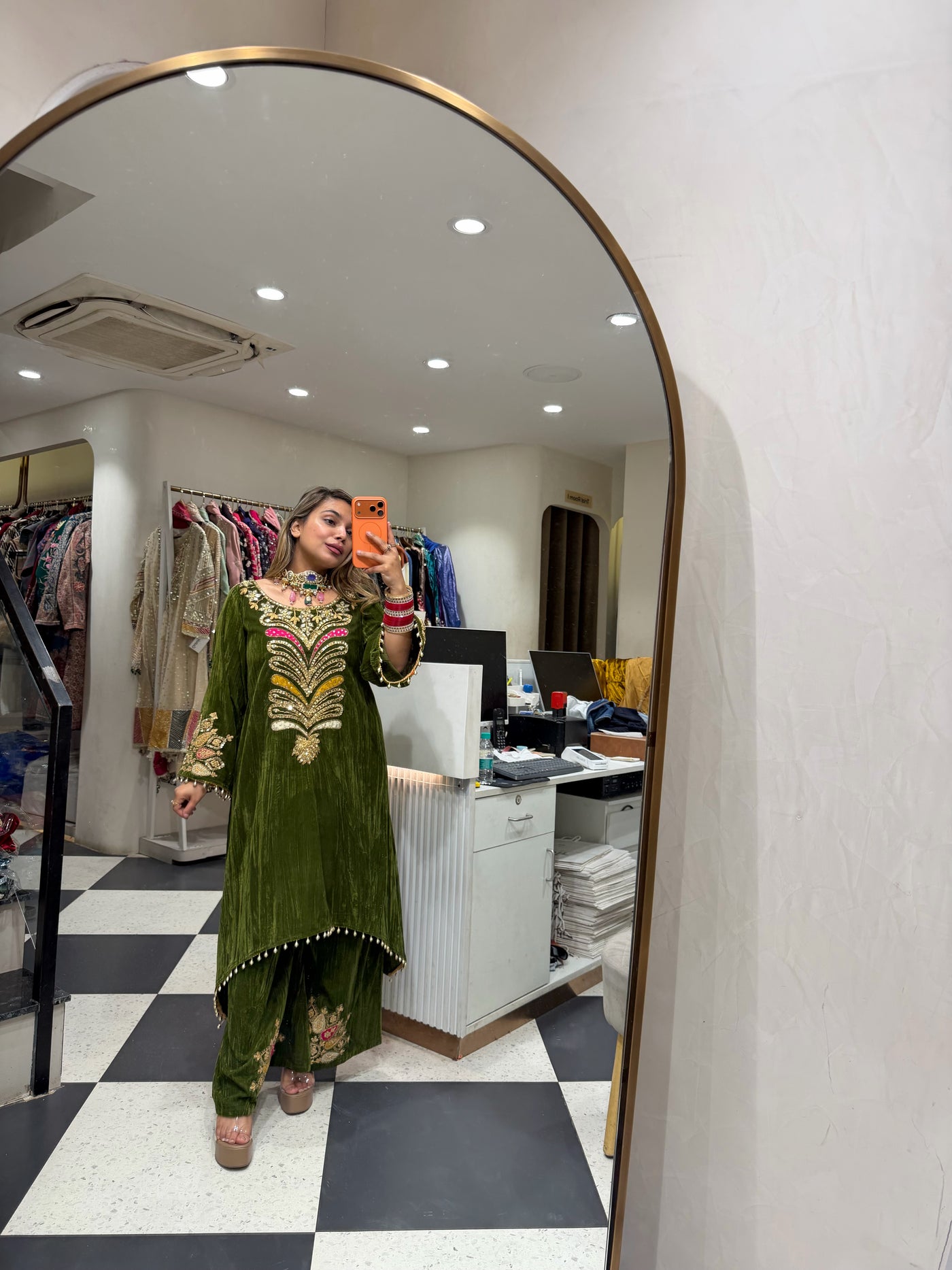 “Kabira” - Velvet Two piece set