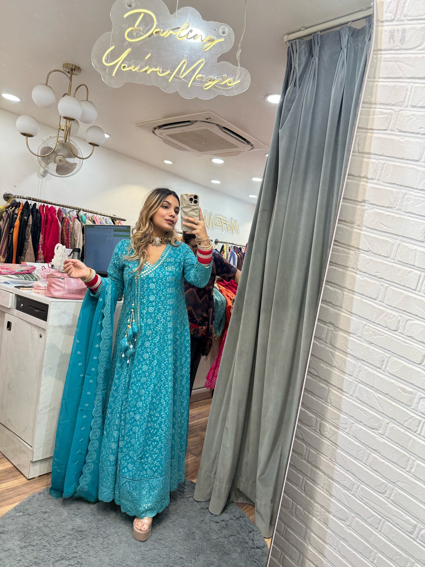 “Raziya” - Fully Embroidered Three Piece set