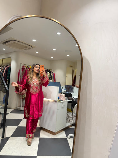 “Mirza”- Velvet Two Piece set