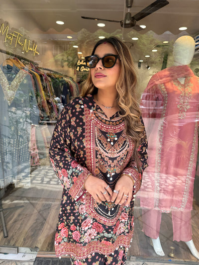 “Kishaka” - Crepe Two Piece set