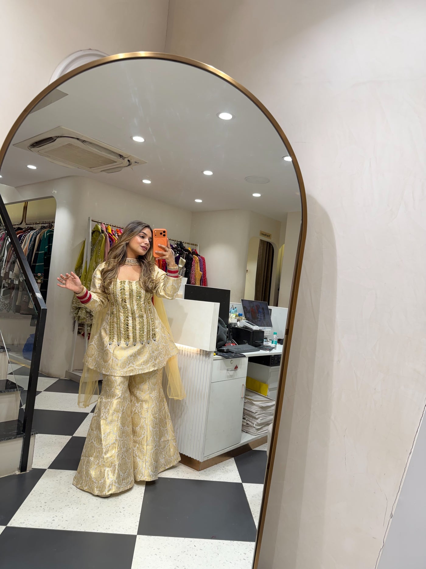 “Koyal” - Brocade Three Piece set