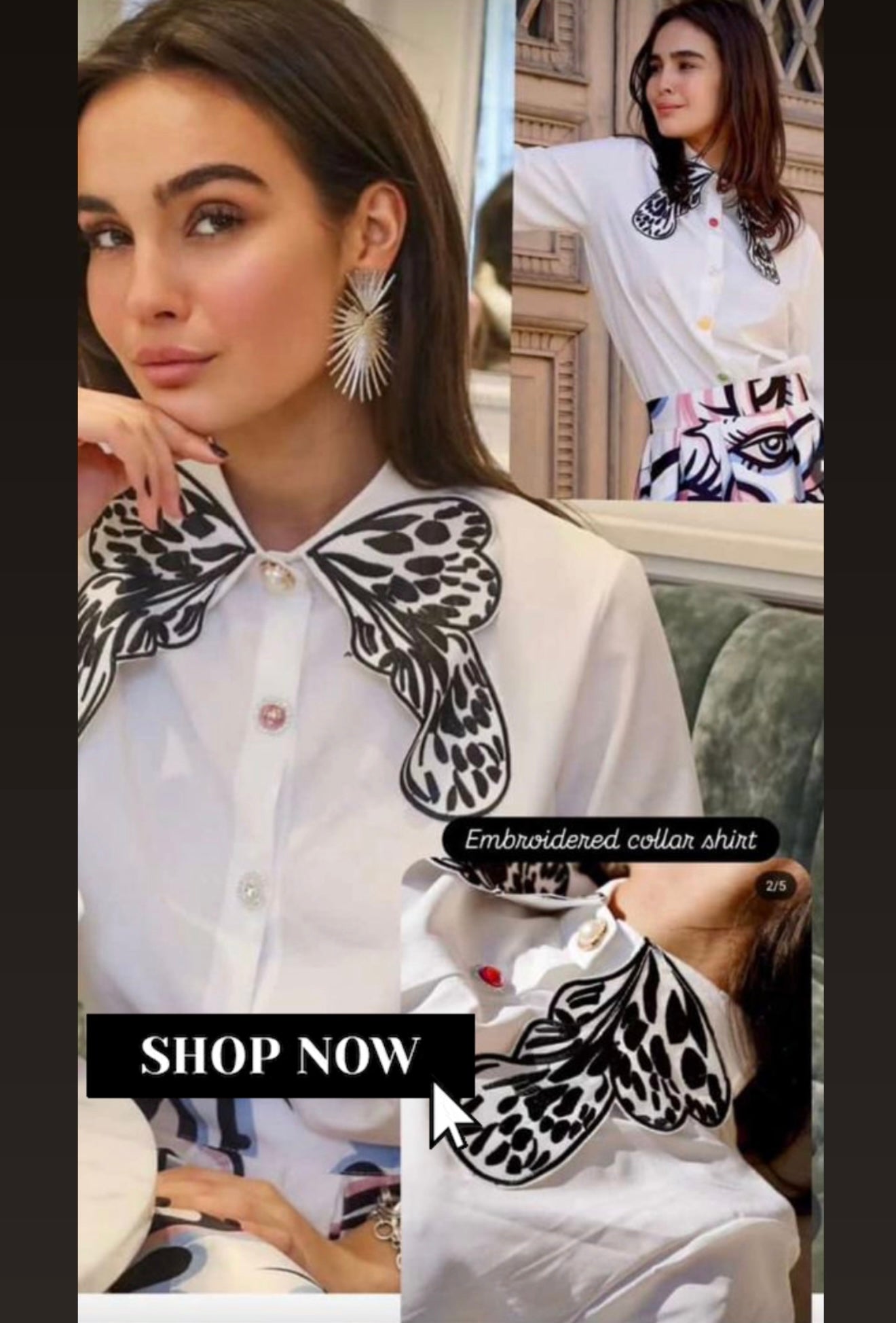 “Max” - Embroidered Collar Shirt