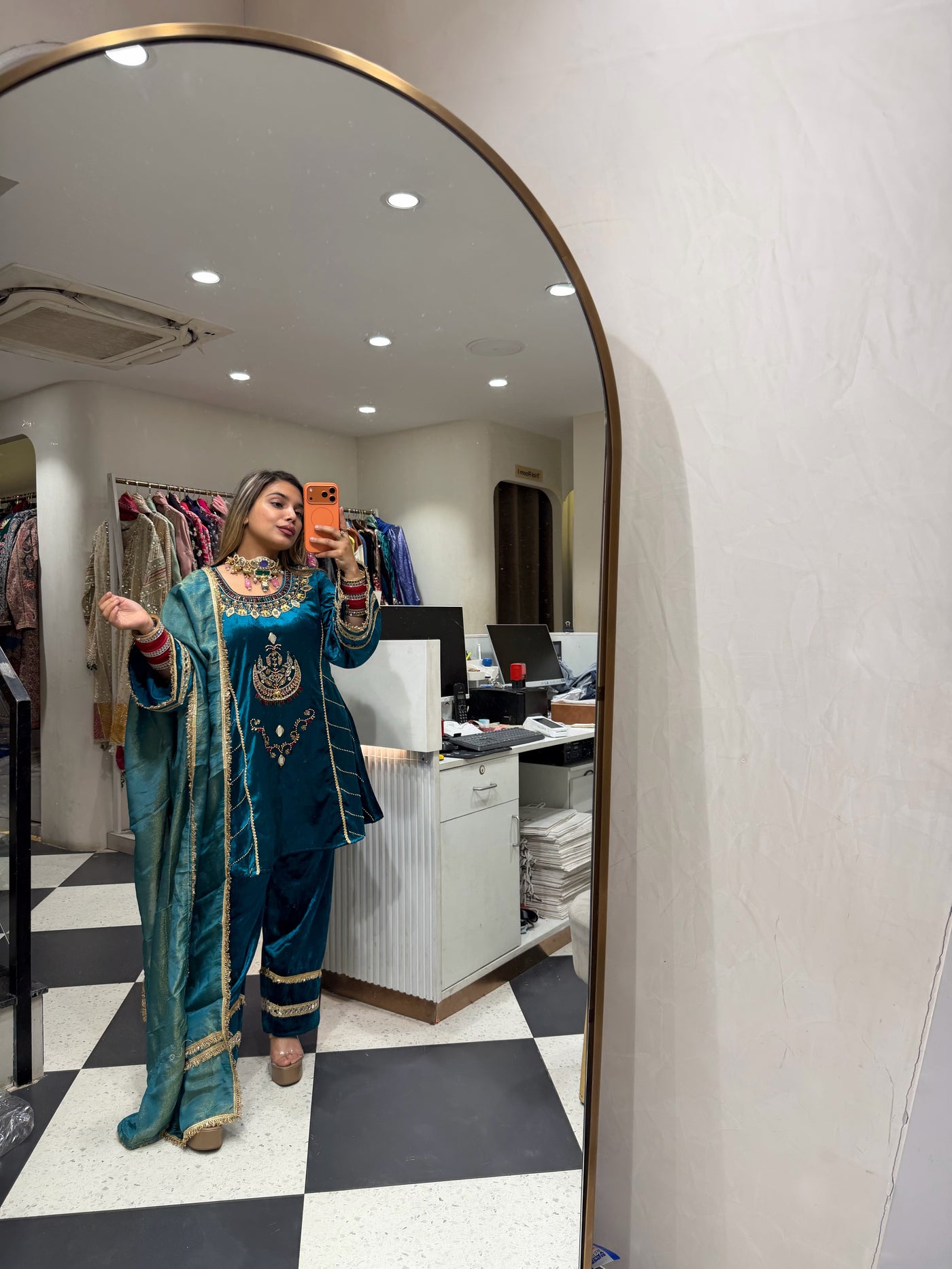 “Rabta” - Velvet Three Piece set