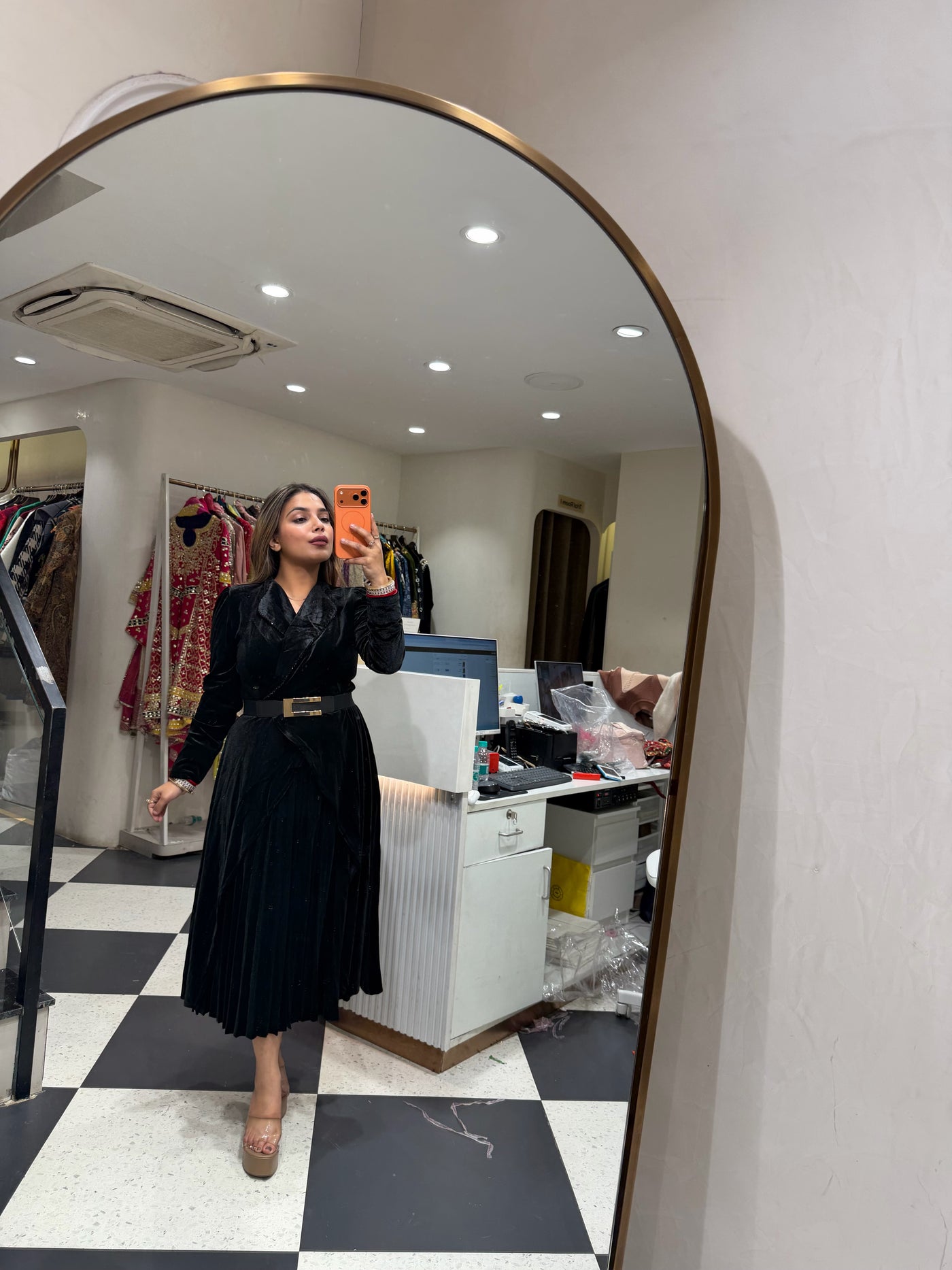 “Somali ” - Velvet Two piece Dress