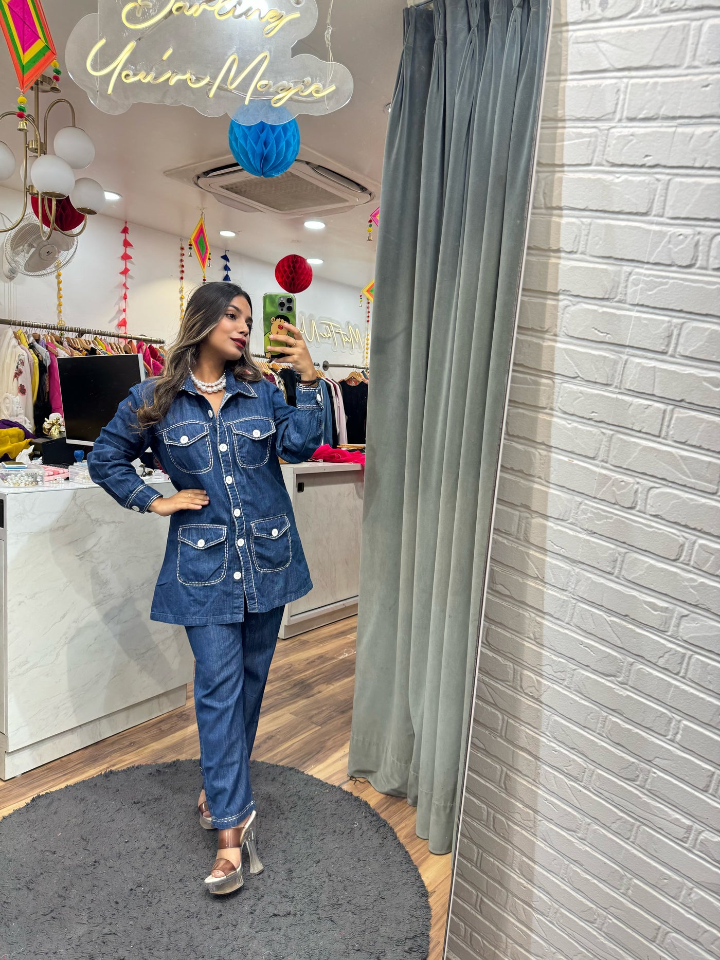 “Tanvi” - Two Piece Denim Set