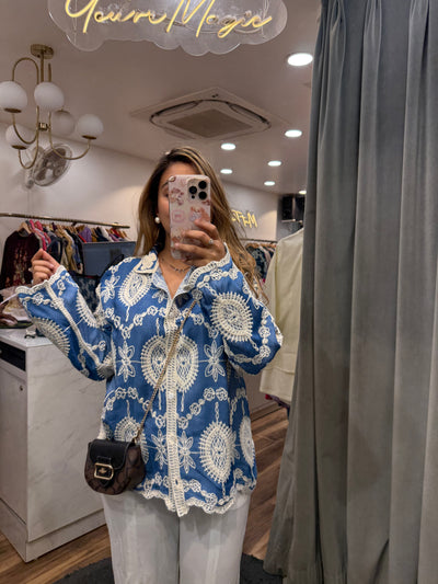 “Metta” - Fully Embroidered Shirt