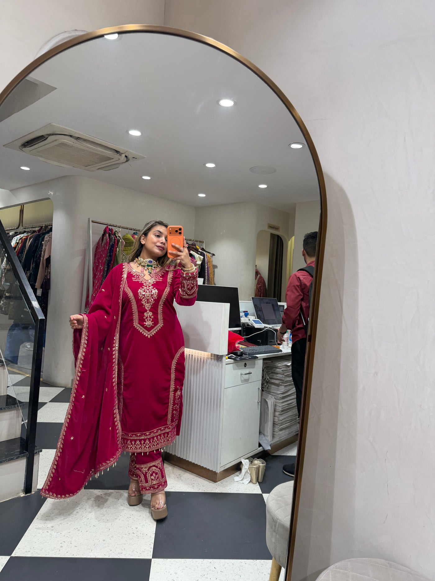 “Sabah” - Velvet Three Piece set