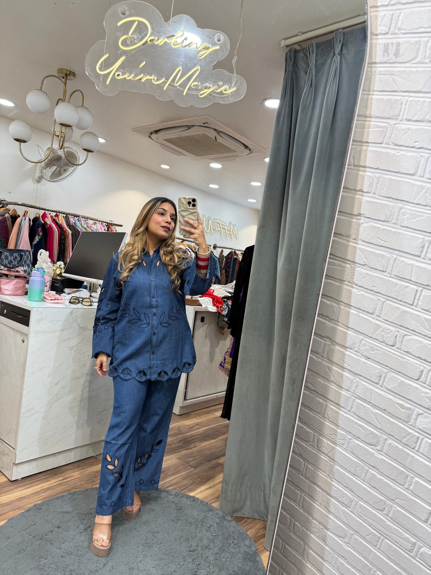 “Robin -  Denim Two Piece set