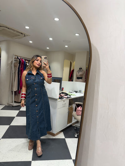 “Melora” - Stretchable Denim Dress