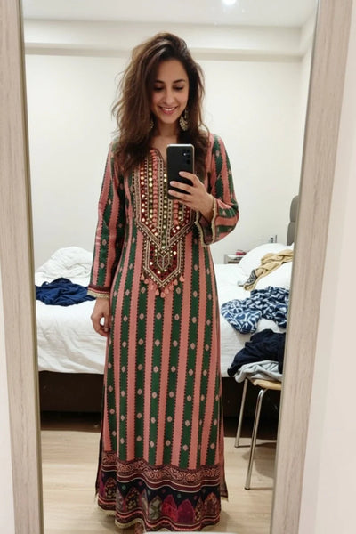 “Bianca” - Crepe Long Dress