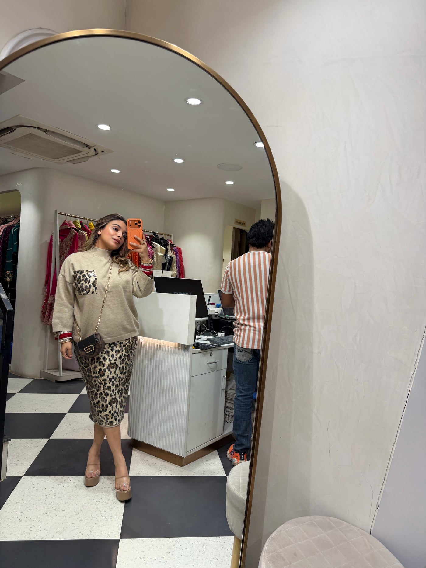 “Leroma” - Two Piece Woollen Skirt Set