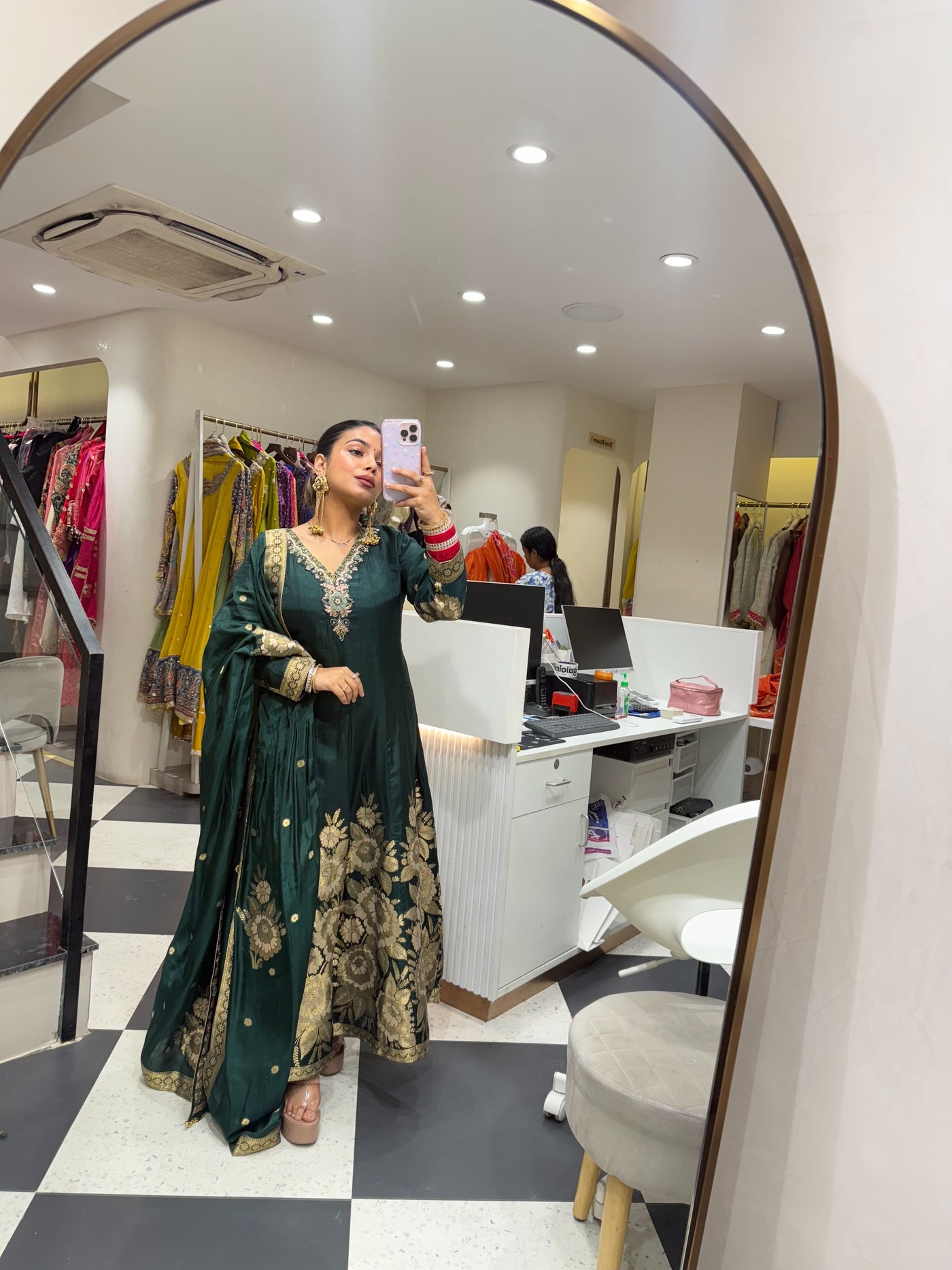 “Kiripa” - Banarasi Anarkali Set