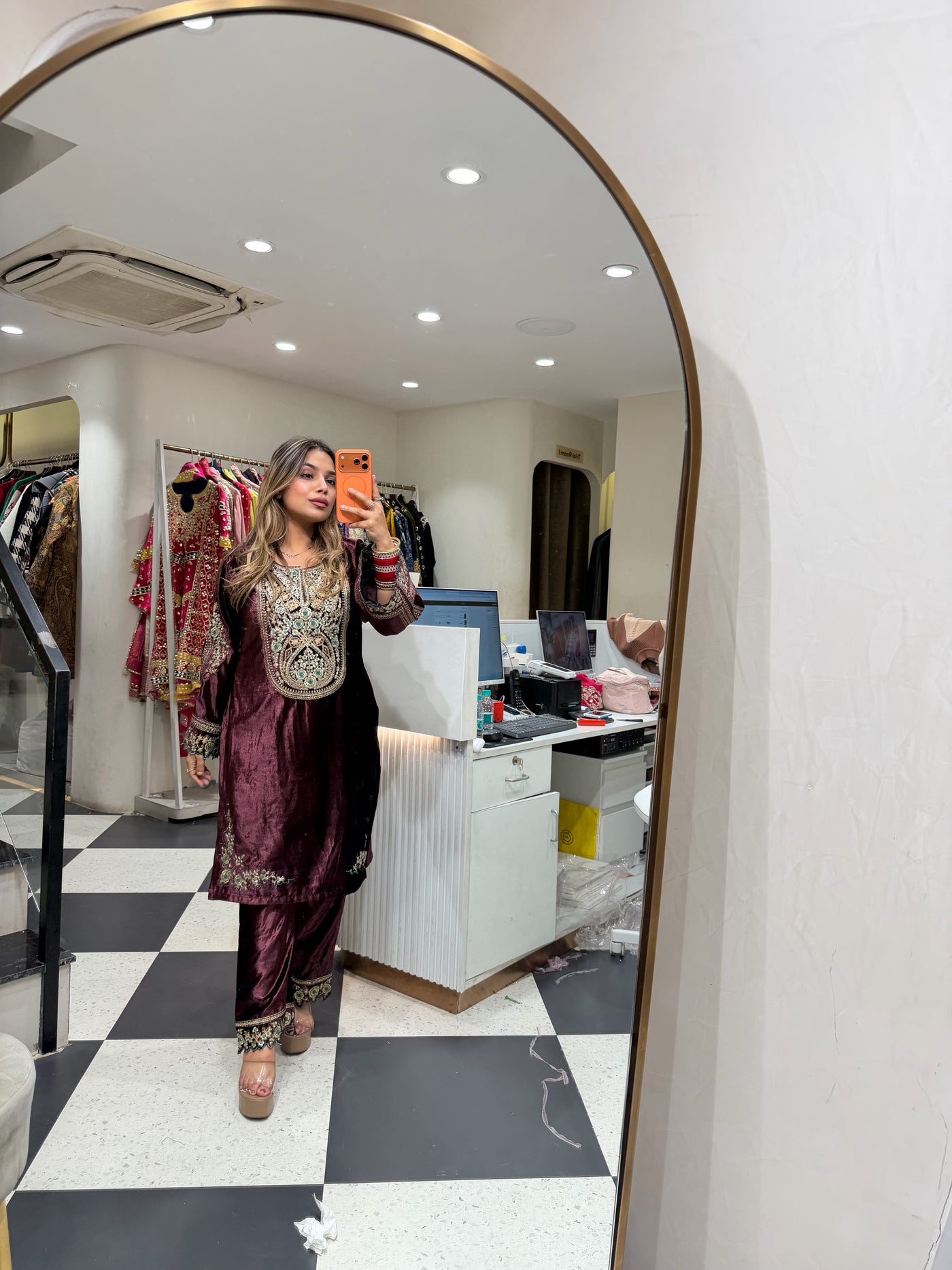 “Nirza”- Velvet Two Piece set