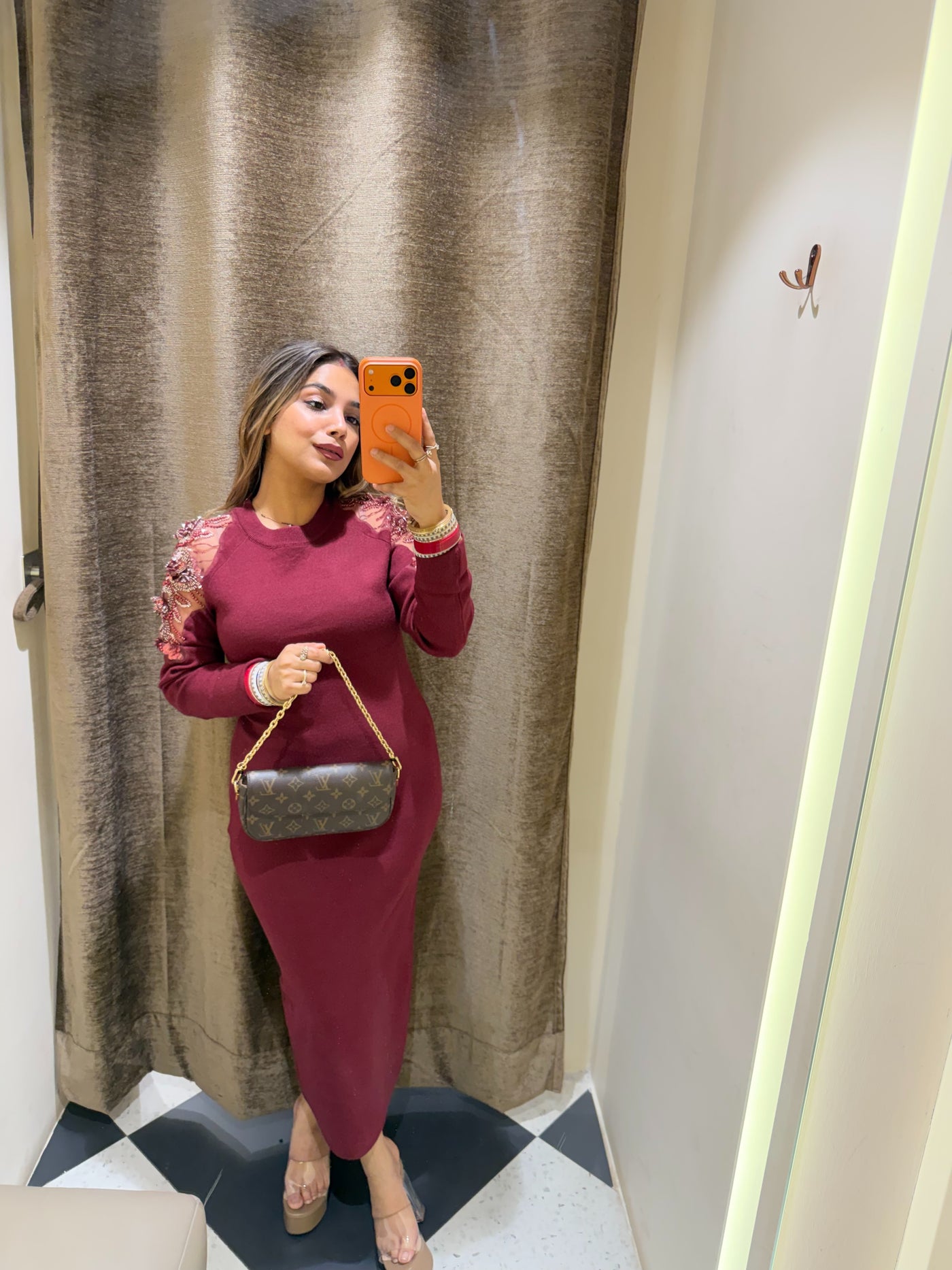 “Beauty ” - Knitted Embellished Dress