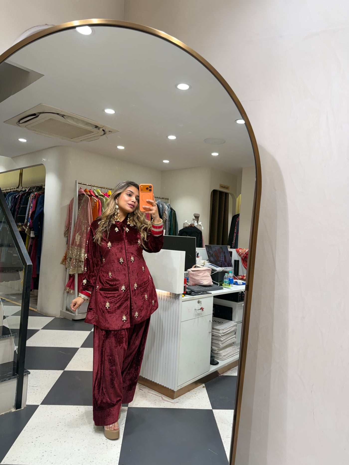 “Sihara” - Velvet Two piece set