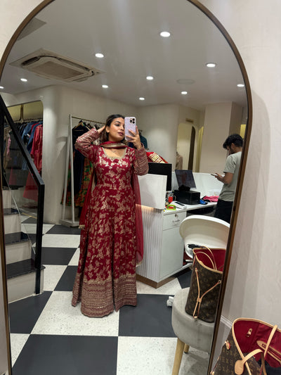 “Aleeza ” - Banarasi Two Piece set