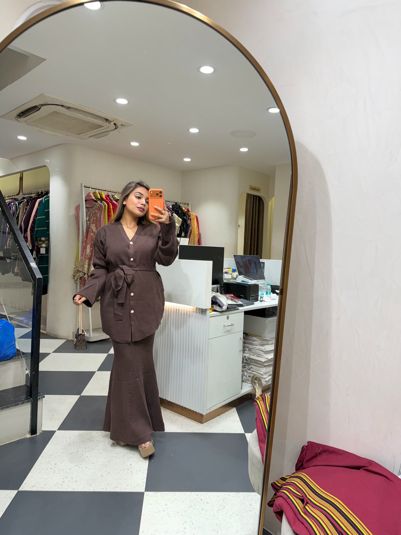 “Mia” - Knitted Skirt Two Piece set