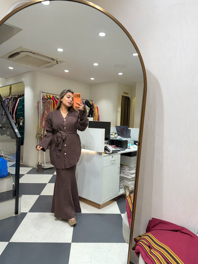 “Mia” - Knitted Skirt Two Piece set