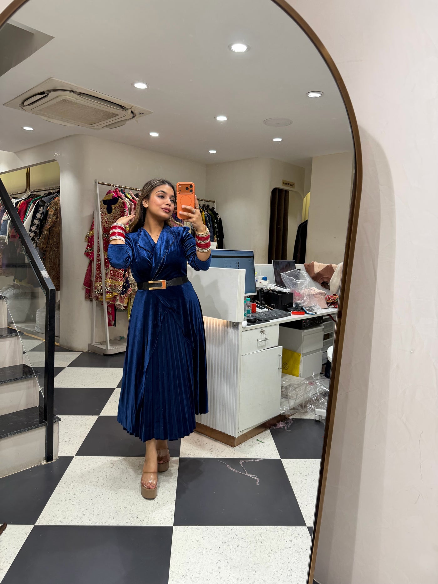 “Somali ” - Velvet Two piece Dress