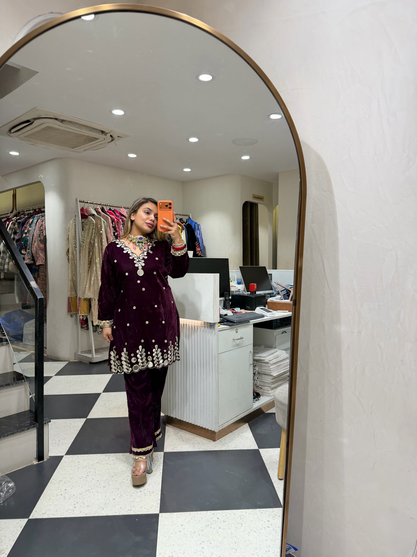 “Lishi” - Velvet Two Piece set