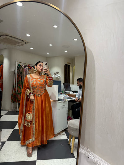 “Noor Jahan” - Handwork Four Piece Anarkalii
