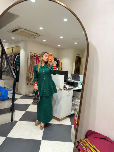 “Shura”- Knitted Skirt Two Piece set