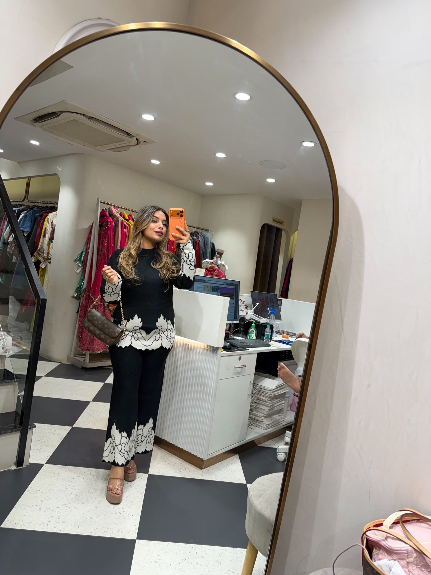 “Noir” - Woollen Two Piece set