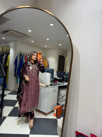 “Mimi” - Velvet Three Piece set