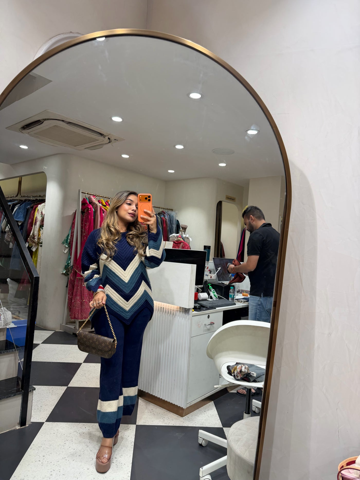 “Chevron” - Woollen Two Piece set