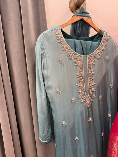 “Rukhsana” - Ombre Three Piece set