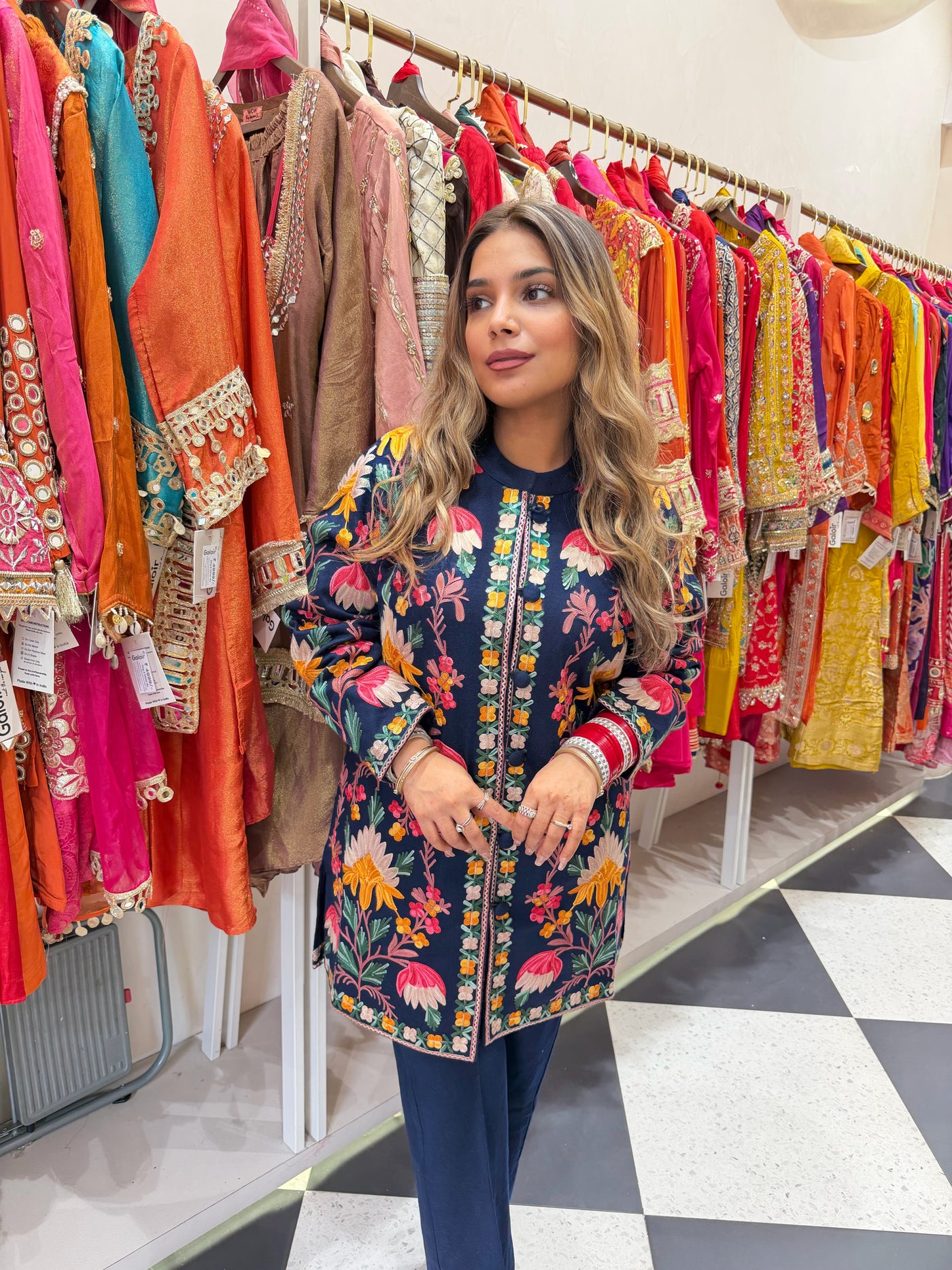 “Naqsh” - Thread Embroidered Woollen Three Piece set