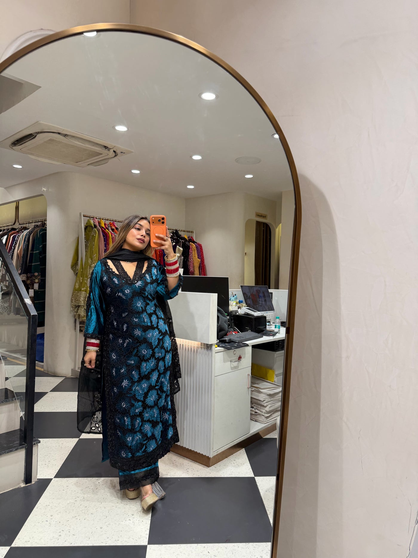 “Solgami” - Crochet Velvet Three Piece set