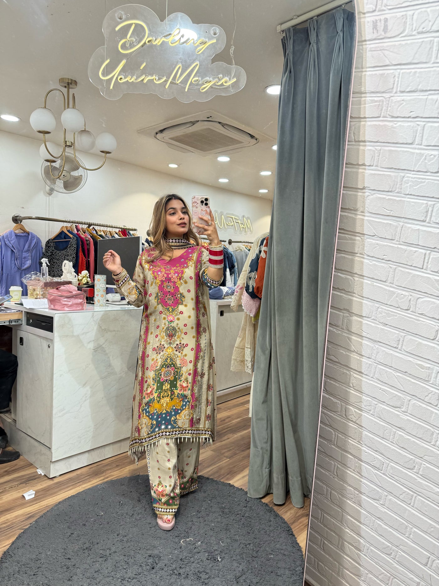 “Pillani” - Crepe Three Piece set