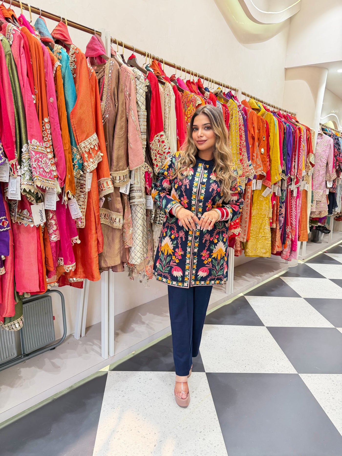 “Naqsh” - Thread Embroidered Woollen Three Piece set