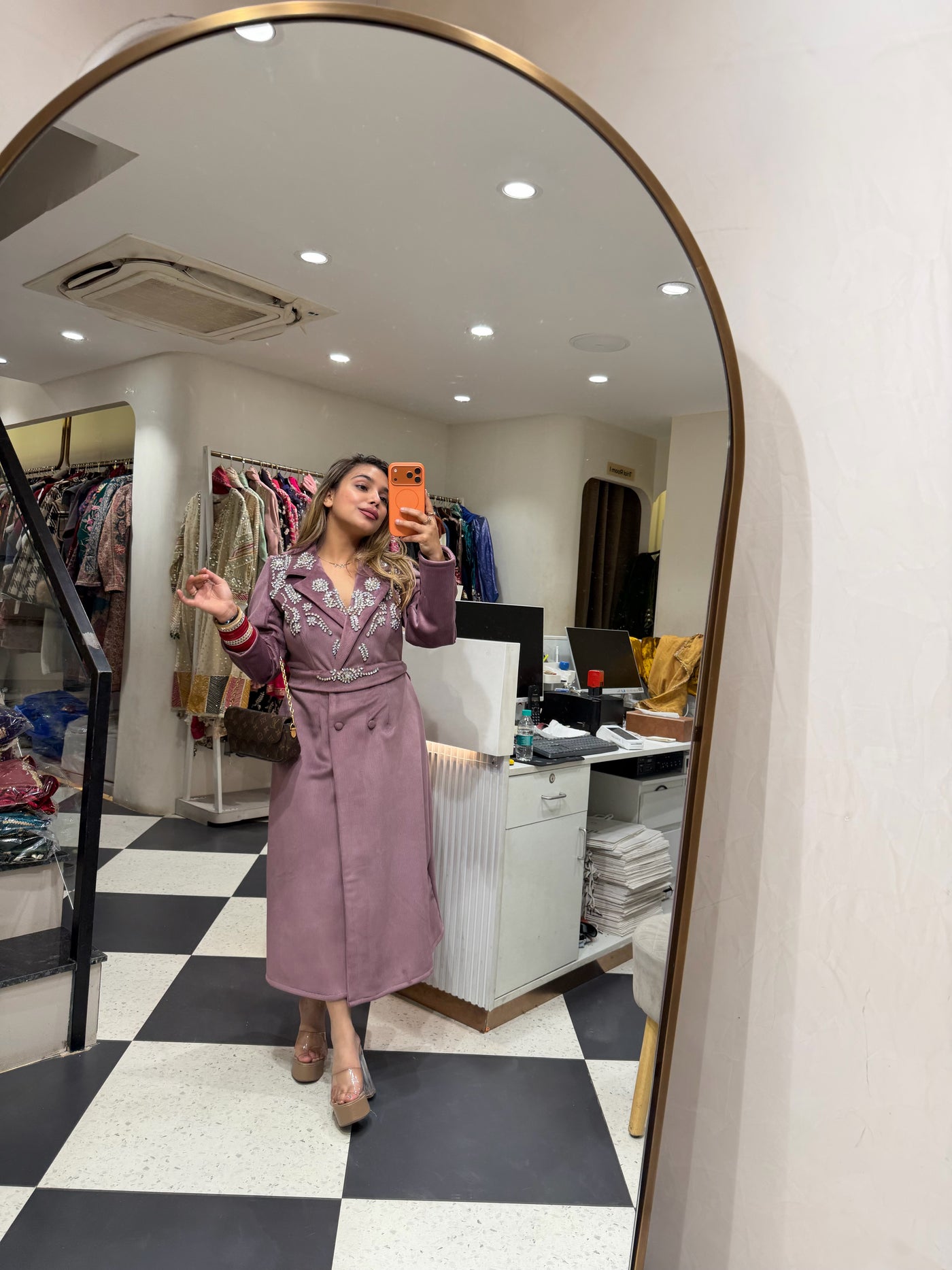 “Tanika” - Corduroy Dress With Belt