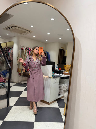 “Tanika” - Corduroy Dress With Belt