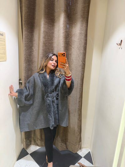 “Shyma” - Woollen Fur Cape