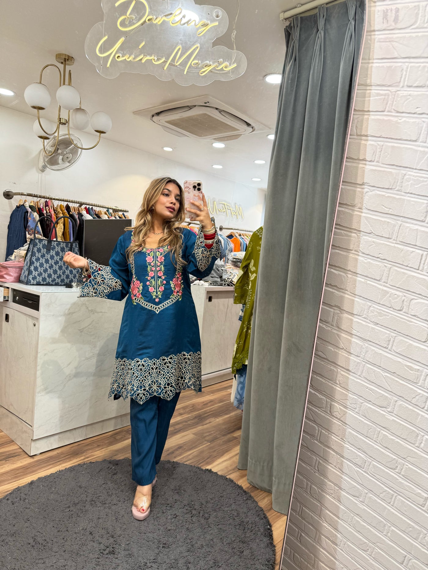 “Vellashi” - Pakistani Cutwork Two Piece set