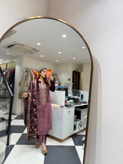 “Simira” - Velvet Three piece set