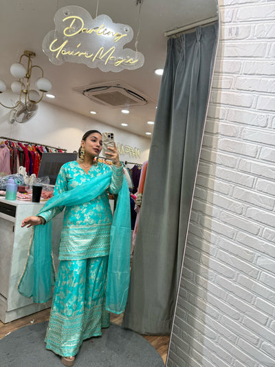“Samara” - Banarasi Three Piece set