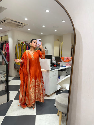 “Kiripa” - Banarasi Anarkali Set